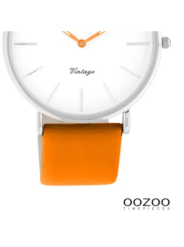 Oozoo Armbanduhr Oozoo Vintage Series orange groß (ca. 40mm)