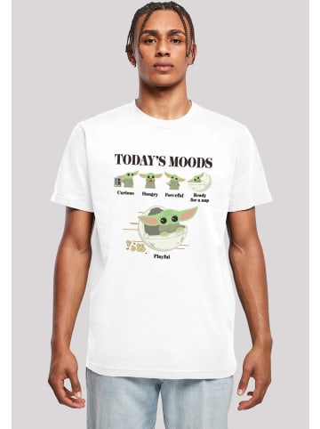F4NT4STIC T-Shirt Star Wars Mandalorian Child Moods in weiß