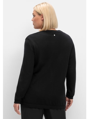 sheego Strickjacke in schwarz