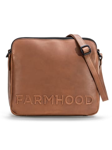 Farmhood Nashville XL Umhängetasche 2 Fächer Leder 29 cm in mid brown