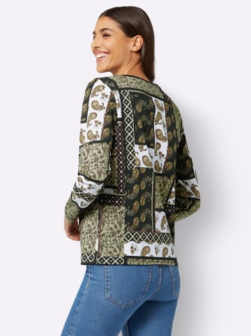 Sieh an! Langarm-Shirt in schilf-schwarz-bedruckt