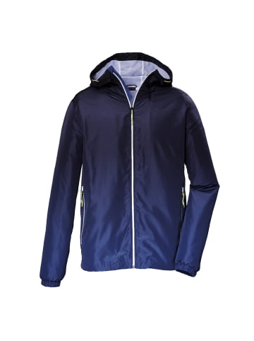 Killtec Sommerjacke mit Kapuze wasserabweisend in Blau