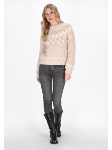 DreiMaster Women Sweater in beige multicolor