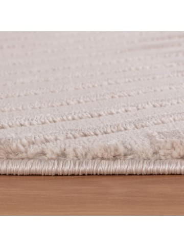 KADIMA DESIGN Teppich Kurzflor Tiefeneffekt-Muster Polypropylen Wohnzimmer in Beige