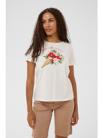 Cream T-shirt CRJoliy Regular fit in Red Bouquet Cone