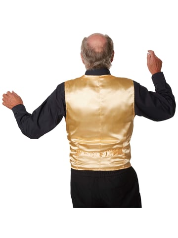 tectake Herren-Weste in einheitlicher Farbgebung, gold