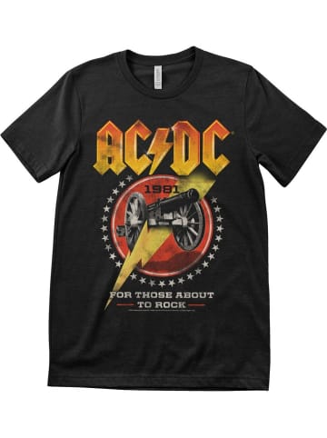 AC/DC T-Shirt "1981 For Those About To Rock T-Shirt" in Schwarz