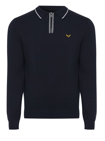 Threadbare Langarmshirt Barrow in Navy/Ecru