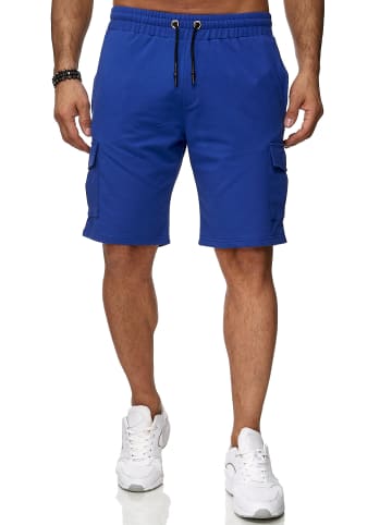 RESLAD Shorts Cargo Sweathose in royalblau