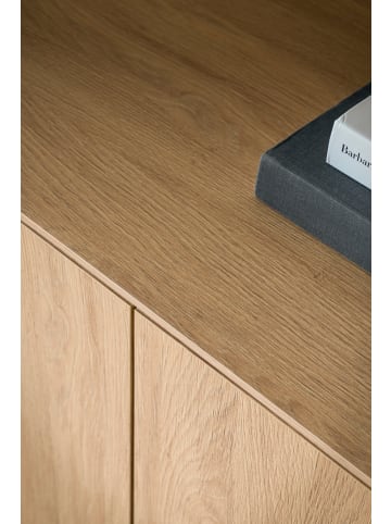 Furn.Design TV-Lowboard Eiche 200 cm, TV Unterschrank mit Komforthöhe, Push-To-Open-Funktion