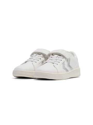 Hummel Klettverschluss Sneaker Derby Court Lebensstil Kinder in GREY/SILVER