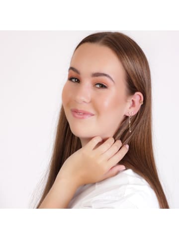 Lucardi 925 Silber Ohrringe Stern