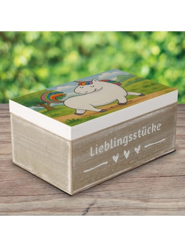 Mr. & Mrs. Panda Geschenkbox Einhorn Stolzieren Design ohne Spruch in Weiß