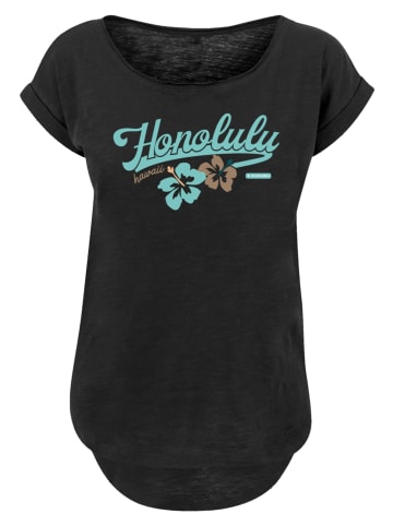 F4NT4STIC Long Cut T-Shirt PLUS SIZE Honolulu in schwarz