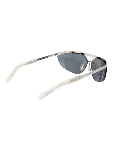 GCDS Unisex Sonnenbrille Browline Silber