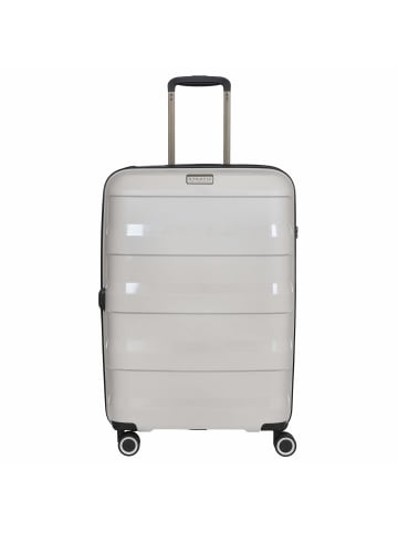 Stratic Straw+ - 4-Rollen-Trolley 66 cm M erw. (dark grey) in beige