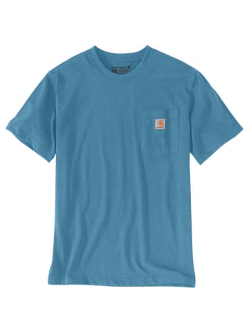 CARHARTT  Pocket T-Shirt in blau