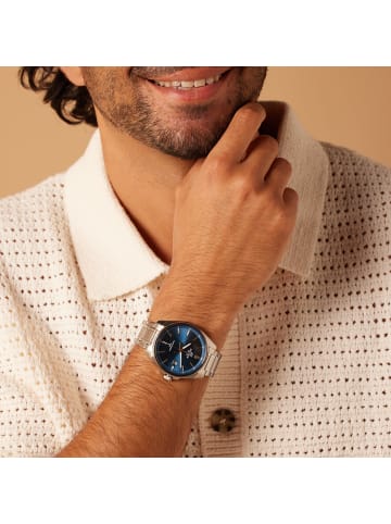 Casio Stahl Quarzuhr Casio Edifice Silber