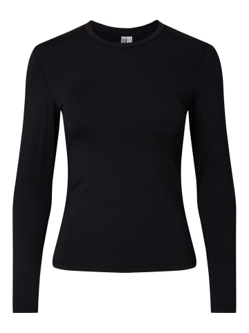 Pieces Oberteil mit langen Ärmeln in Black