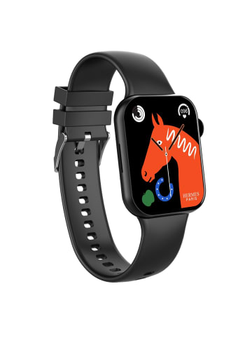 Maxcom Vielseitige Smartwatch mit 1,86 Zoll IPS-Display Gesundheitsfunktionen in Schwarz