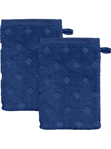 Erwin Müller Frottier Waschhandschuh 2er-Pack Baden-Baden in dunkelblau