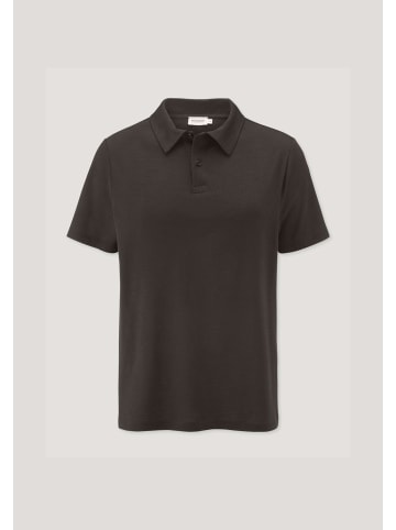 Hessnatur Hessnatur Wollshirt Polo Regular aus reiner Bio-Merinowolle in kakao braun