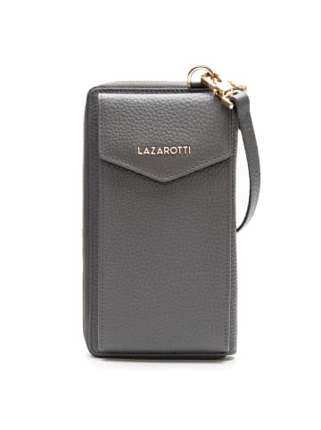 Lazarotti Bologna Leather Handytasche Leder 11 cm in grey-2