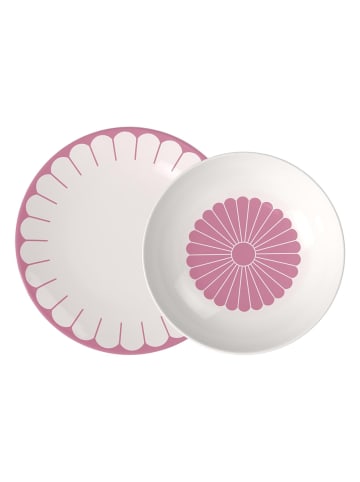 Villeroy & Boch 12er Set Tafelservice Fleur Couleur in Cassis