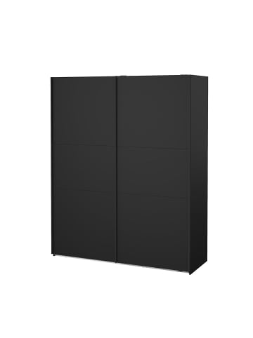 ebuy24 Schiebetürenschrank Como (2-türig) Schwarz 179 x 67 cm