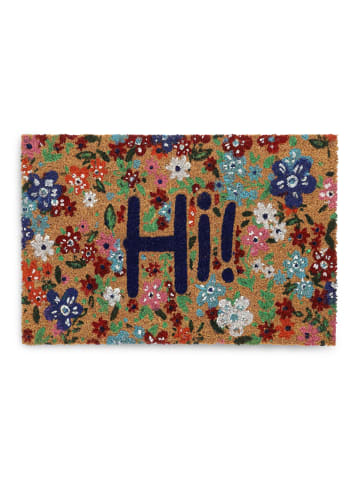 relaxdays Fußmatte "Hi!" in Bunt - (B)60 x (T)40 cm