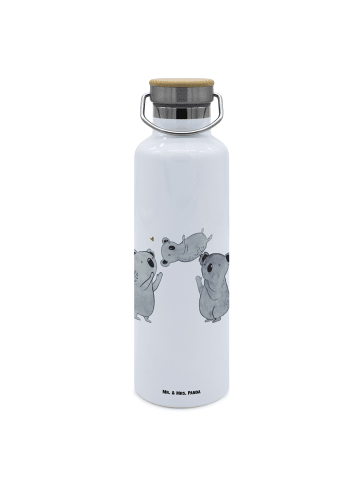 Mr. & Mrs. Panda Trinkflasche Koalas Feiern ohne Spruch in Weiß