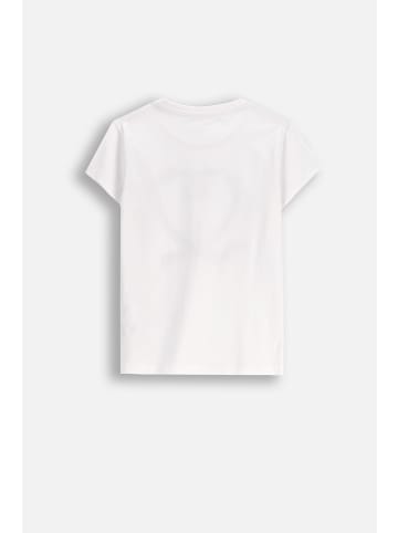 MOKIDA Baumwoll-T-Shirt mit kurzen Ärmeln in weiß