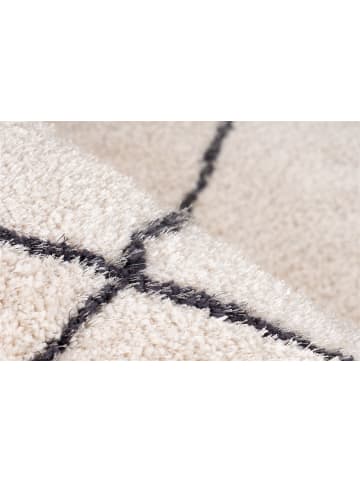 Kayoom Hochflor Teppich Orlando 525 in elfenbein - rechteckig