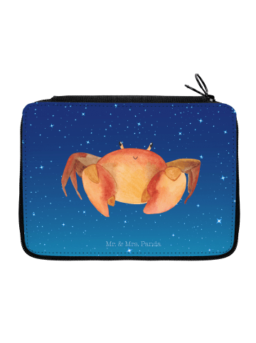 Mr. & Mrs. Panda Bleistiftetui Sternzeichen Krebs ohne Spruch in Sternenhimmel Blau