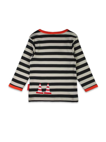 Toby Tiger Langarmshirt mit Bagger Applikation in grau