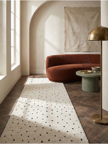 KADIMA DESIGN Teppichläufer Abstrakt weich wohnlich Wohnzimmer Schlafzimmer in Creme