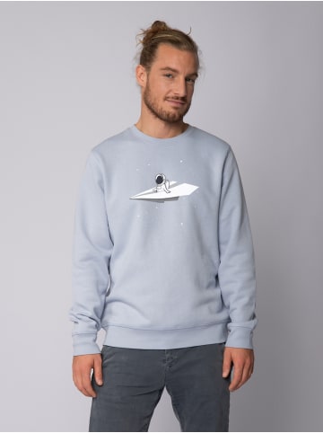 wat? Apparel Sweatshirt Fly me to the moon in Serene Blue