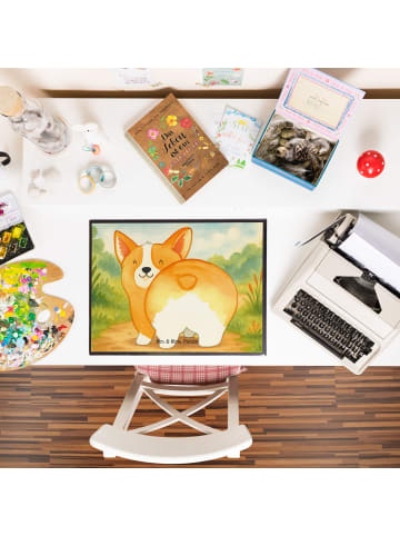 Mr. & Mrs. Panda schreibtischunterlage Corgi Po Design ohne Spruch in Weiß
