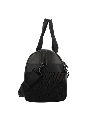Lacoste Nomogramme Weekender Reisetasche Leder 50 cm in noir