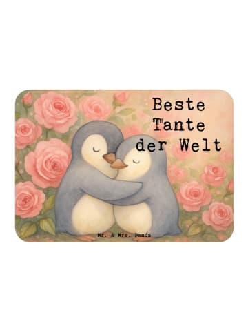 Mr. & Mrs. Panda Magnet Pinguin Beste Tante der Welt Design mit ... in Weiß