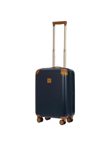 BRIC`s Amalfi - 4-Rollen-Kabinentrolley S 55 cm (cream) in blau