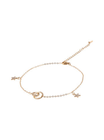 gaya Women Anklet in Rose Gold White