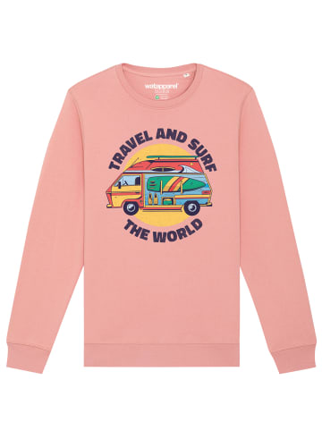 wat? Apparel Sweatshirt Travel and surf in Canyon Pink