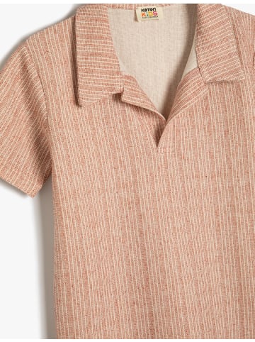 KOTON T-shirt in Ekru Gestreift