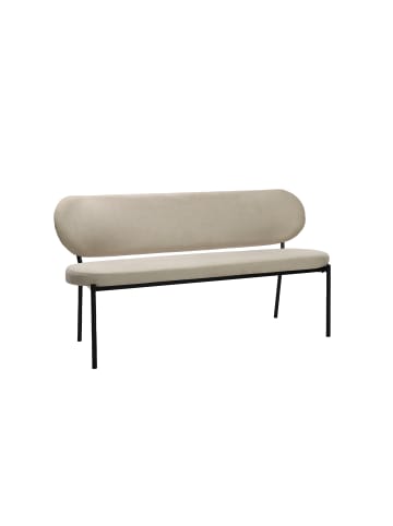 byLiving Sitzbank Jersey in taupe - B 160, H 82, T 62 cm