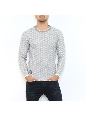 HopenLife Pullover JACAEL in Blau grau