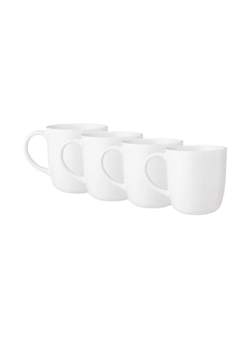 Butlers 4x Tasse mit Henkel 300ml NATIVE in Weiß