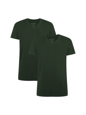 Bamboo Basics T-Shirt 2er Pack in Grün