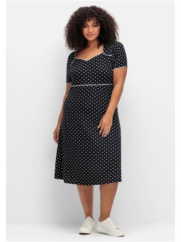 sheego by Joe Browns Jerseykleid in schwarz gemustert