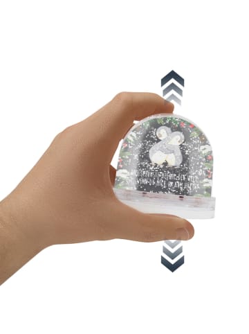 Mr. & Mrs. Panda Schneekugel Weihnachten Pinguine Kuscheln mit S... in Kreidetafel